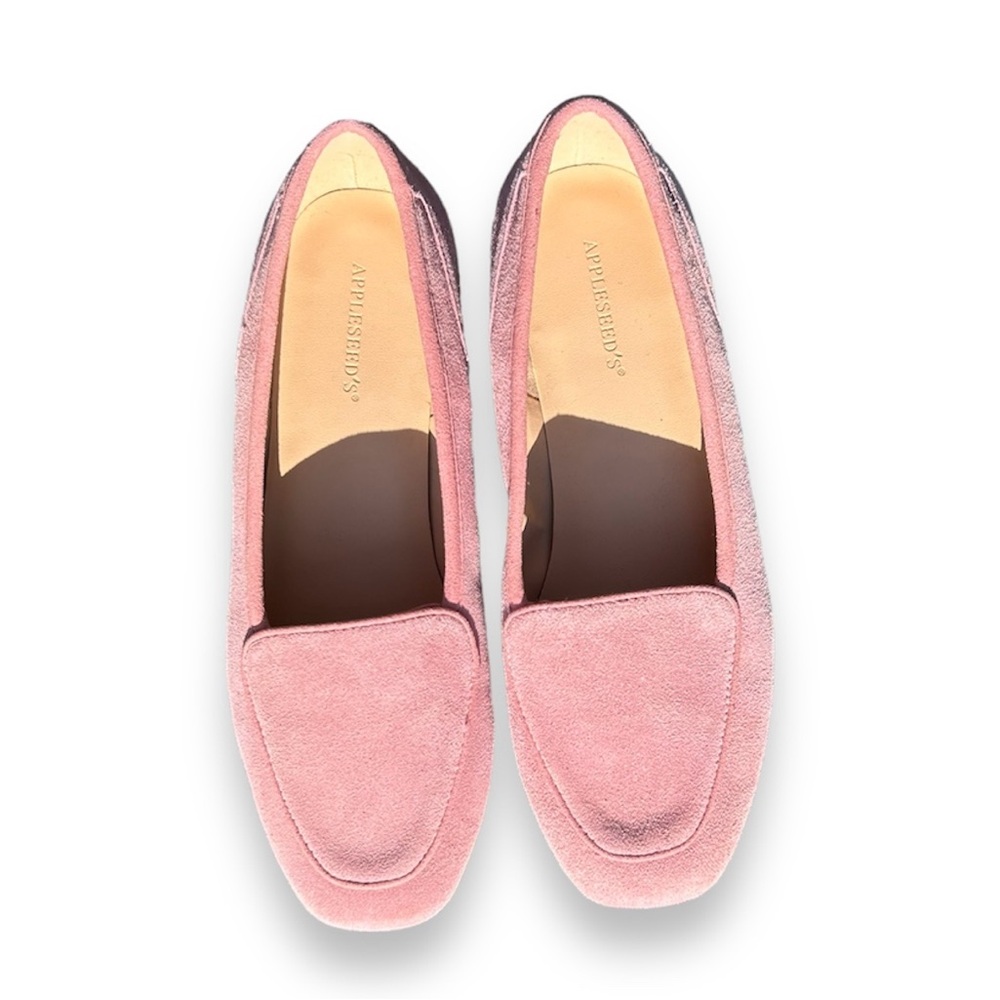 Appleseed’s Women’s Blush Pink Suede Loafers Flats 7.5M